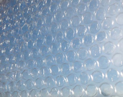image showing bubblewrap up close