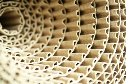 image showing some corrugated paper